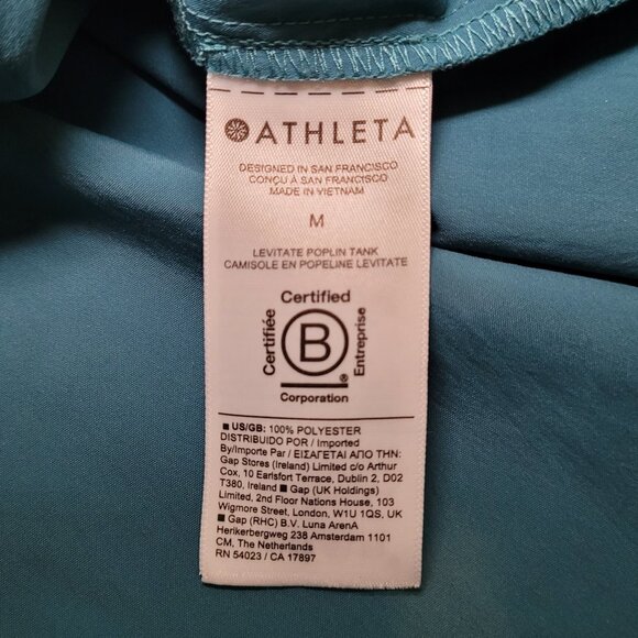 Athleta Womens Levitate Poplin Tank Size Medium - Picture 4 of 8